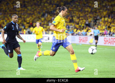 Jeu UEFA EURO 2012 Suède contre l'Angleterre Banque D'Images