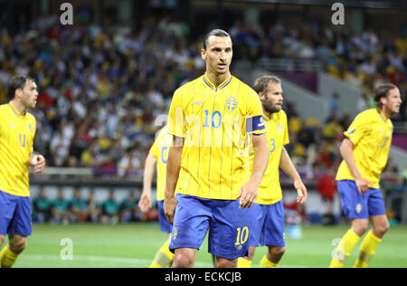 Jeu UEFA EURO 2012 Suède contre l'Angleterre Banque D'Images