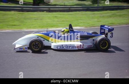 Cristiano da Matta British Formula 3 1995, l'analyse à Oulton Park 23 juin 1995. Banque D'Images