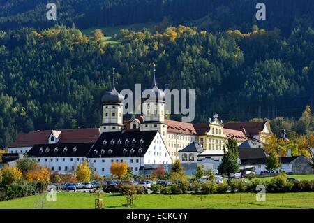 Autriche, Tyrol, vallée de l'abbaye de Stams, citercian Banque D'Images