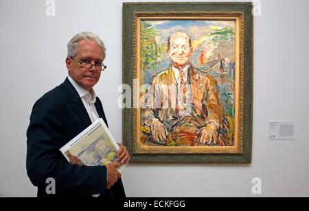 France, Bouches du Rhone, Aix en Provence, Musée Granet, exposition de la collection Henri Pearlman, conservateur Bruno Ely, Henry Pearlman, 1948 par Oskar Kokoschka Banque D'Images