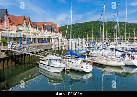 France, Calvados, Dives sur Mer, Port Guillaume Banque D'Images