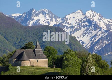 France, Hautes Pyrenees, Saint Savin, Pietat chapelle Banque D'Images