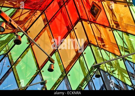 La France, l'île de la Réunion (département français d'outre-mer), le tampon, La Plaine des Cafres, Bourg Murat, Vulcano Ville, structure interne de l'installations du musée Banque D'Images