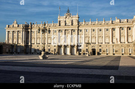 Le Palais Royal de Madrid Banque D'Images