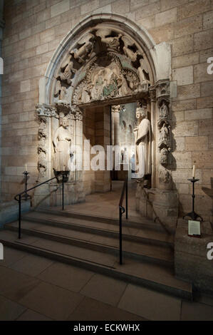 United States, New York, Manhattan, Uptown, Cloisters Museum Banque D'Images