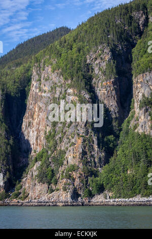 D'ADMISSION Taiya, Alaska, USA, Amérique du Nord. Beau paysage en bordure de l'océan, près de Skagway. Banque D'Images