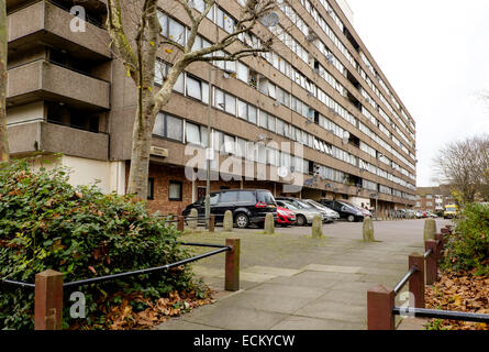 Scholey House, sur la succession, Winstanley adjacent à Clapham Junction station, et géré par le Conseil de Wandsworth Banque D'Images