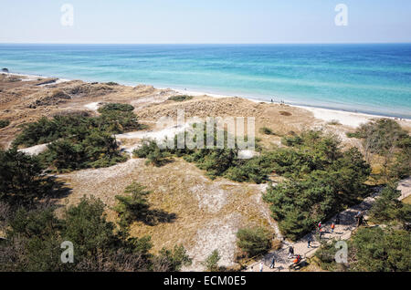 La mer Baltique à Darsser Ort Beach sur la péninsule de Darss Banque D'Images