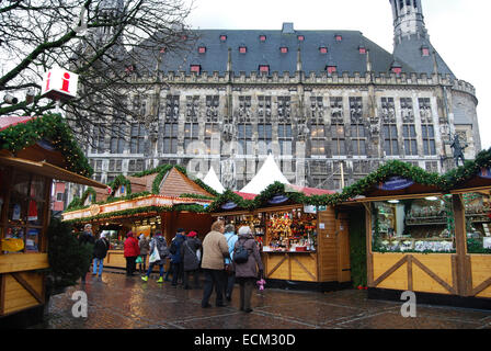 Foire de Noël traditionnel, Aachen Allemagne Banque D'Images