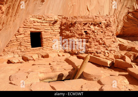 Cliff dwellings occupés par l'Puebloan autochtones dans l'état de l'Utah, au sud-ouest de la France. Banque D'Images