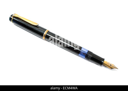 Vintage stylo isolated on white Banque D'Images