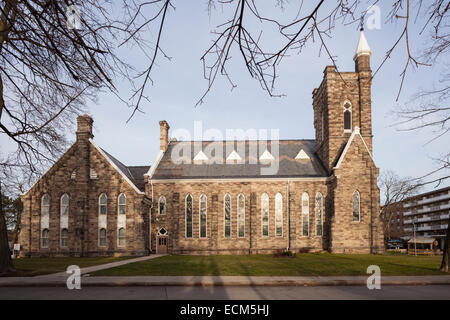 St Andrew, Presbytarian Church dans le centre-ville de Brampton, Ontario, Canada. Banque D'Images