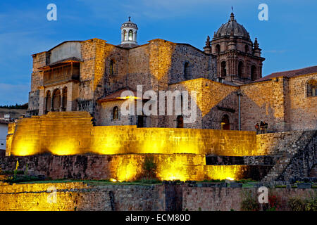 Coricancha, Convento de Santo Domingo del Cusco, Cusco, Pérou Banque D'Images