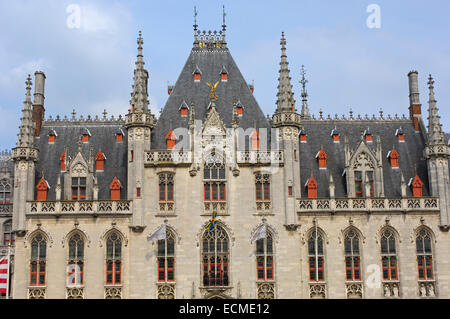 Palais du gouvernement provincial dans le Markt, la place du marché, Bruges, Flandre occidentale, Belgique, Europe Banque D'Images