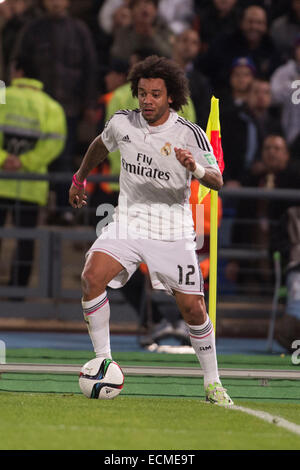 Marrakech, Maroc. Dec 16, 2014. Marcelo (Real) : Football/soccer FIFA Club World Cup Maroc 2014 match demi-finale entre Cruz Azul 0-4 Real Madrid au Stade de Marrakech à Marrakech, Maroc . Credit : Maurizio Borsari/AFLO/Alamy Live News Banque D'Images