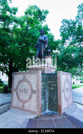 Christopher Columbus Ohio Columbus statue au State Capitol building au centre-ville Banque D'Images