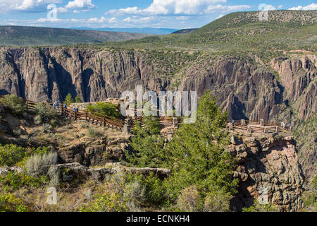 Les gens à oublier le Parc National Black Canyon of the Gunnison dans l'ouest du Colorado Banque D'Images