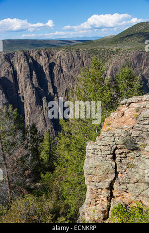 Parc National Black Canyon of the Gunnison dans l'ouest du Colorado Banque D'Images