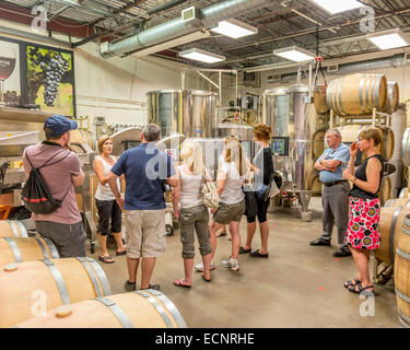 Visite de vignobles. Boulder Creek Winery. Le Colorado. USA Banque D'Images