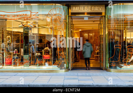 Le Mulberry Store à New Bond Street, Londres, Angleterre Banque D'Images