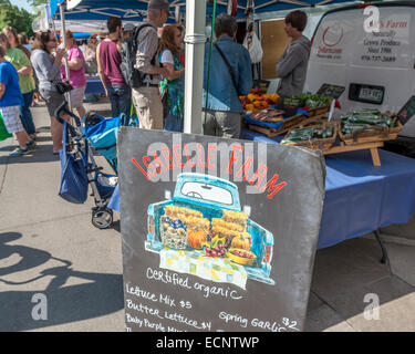 Le marché des producteurs du comté de Boulder colorado usa.. Banque D'Images