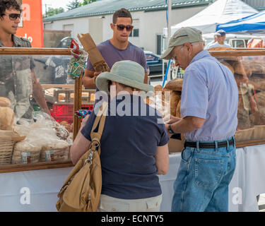 Le marché des producteurs du comté de Boulder colorado usa.. Banque D'Images