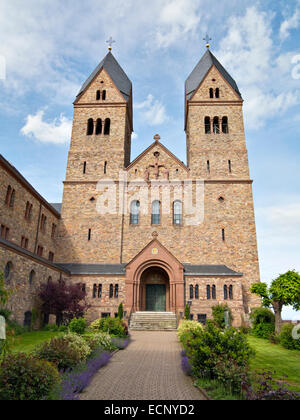 Nouvelle Abbaye de Sainte Hildegarde de Bingen, au-dessus de Rudesheim, Vallée du Haut-Rhin moyen, site classé au Patrimoine Mondial de l'Allemagne, Banque D'Images