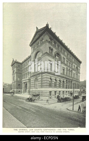 (King1893NYC) pg261 les tribunaux criminels et les tombes. Rue centre Banque D'Images