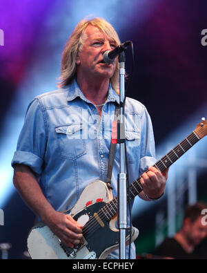 Statu quo La manchette sur scène encore Zippo jour 2 Download Festival de Donnington Park à Rick Parfitt En vedette : où : Château de Donnington, Royaume-Uni Quand : 15 Juin 2014 Banque D'Images