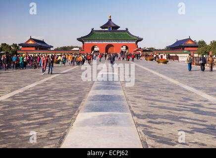 À la porte du Temple du Ciel à Beijing, China 2014 Banque D'Images