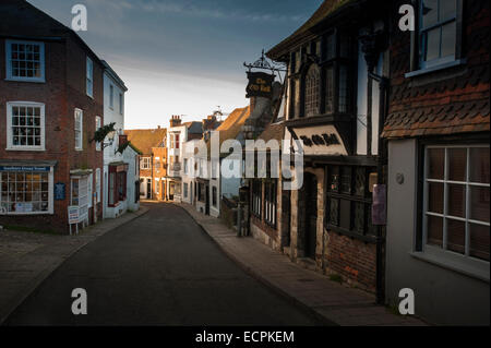 La Menthe et/ou de la Grand-rue à Rye, East Sussex, UK. Banque D'Images