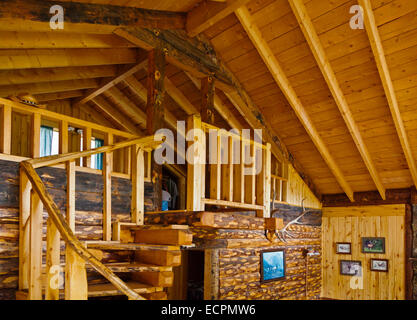 Les vacanciers apprécient un style rustique et confortable cabine à l'oléo RANCH à 10500 pieds - LE SUD DU COLORADO MR Banque D'Images