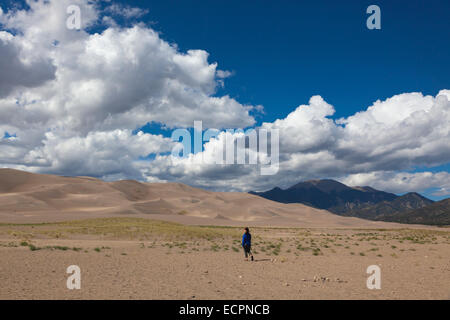 Syndicat des Great Sand Dunes National Park qui contient la plus grande dunes de sable en Amérique du Nord - COLORADO MR Banque D'Images