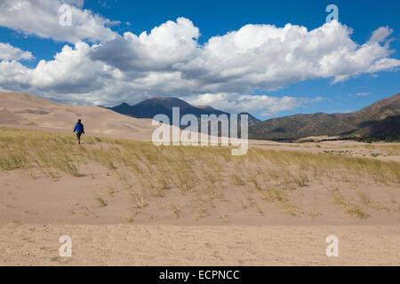 Syndicat des Great Sand Dunes National Park qui contient la plus grande dunes de sable en Amérique du Nord - COLORADO MR Banque D'Images