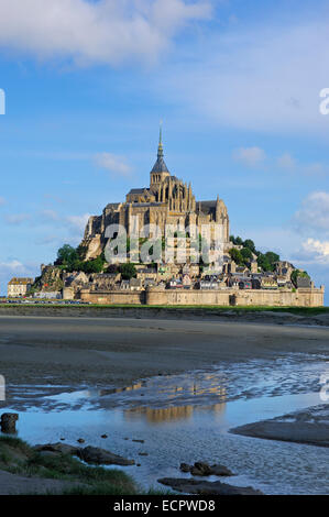 Mont-Saint-Michel, l'abbaye bénédictine, Normandie, France, Europe Banque D'Images