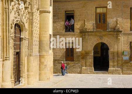 Le Palais de Jabalquinto, 16e siècle, Baeza, Jaén province, Andalusia, Spain, Europe Banque D'Images