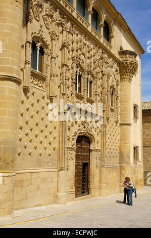 Le Palais de Jabalquinto, 16e siècle, Baeza, Jaén province, Andalusia, Spain, Europe Banque D'Images