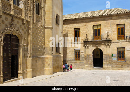 Le Palais de Jabalquinto, 16e siècle, Baeza, Jaén province, Andalusia, Spain, Europe Banque D'Images