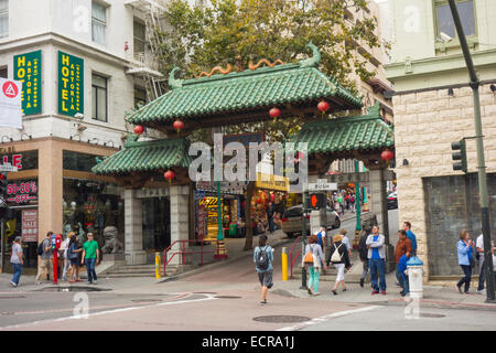 Chinatown à San Francisco CA Banque D'Images