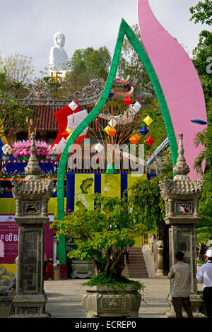 Fils Long Temple bouddhiste à Nha Trang, Vietnam. Banque D'Images