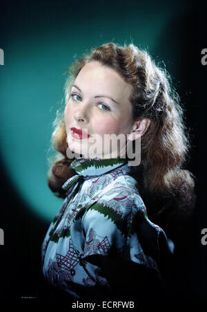 JEANNE CRAIN (1925-2003) Actrice américaine vers 1945 Banque D'Images