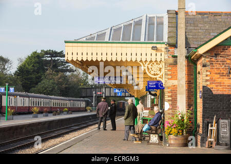 Le North Norfolk Railway à Sheringham, Norfolk, Royaume-Uni. Banque D'Images