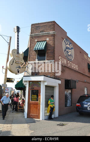 Sun Studio est un studio d'enregistrement ouvert par rock pionnier Sam Phillips au 706 Union Avenue à Memphis, Tennessee, 1950 Banque D'Images