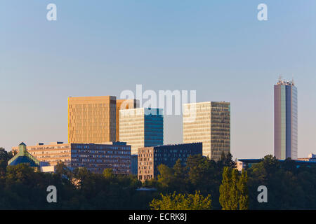 Les immeubles de bureaux, de l'UNION EUROPÉENNE, quartier européen, quartier de Kirchberg, Luxembourg, Luxembourg, Luxembourg