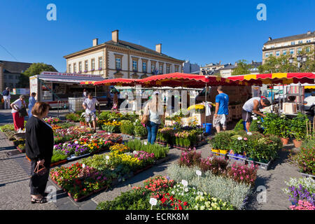 FARMER'S MARKET À PLAVE GUILLAUME II PLACE DE LA VILLE, LA VILLE DE LUXEMBOURG, LUXEMBOURG, LUXEMBOURG Banque D'Images