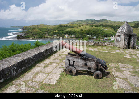 Le territoire américain de Guam à piti,. Le fort historique espagnol Nuestra Señora de la Soledad (aka Fort Soledad), construit en 1800. Banque D'Images