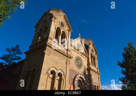 La basilique cathédrale de Saint François d'assise - Santa Fe, NOUVEAU MEXIQUE Banque D'Images