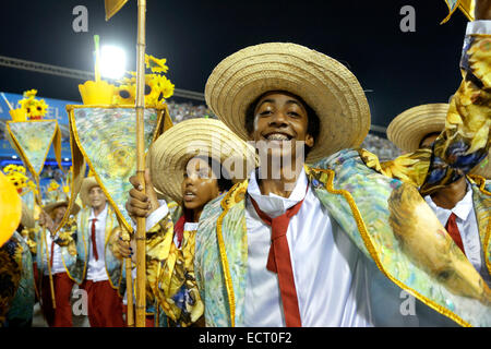 Brésil Rio de Janeiro Sambódromo Carnaval défilé des écoles de samba Academicos do Salgueiro Banque D'Images