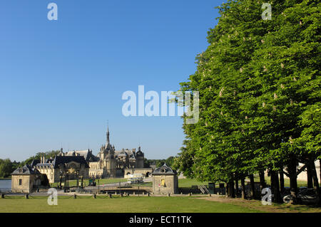 Château de Chantilly, Château de Chantilly, Chantilly, Picardie, France, Europe Banque D'Images